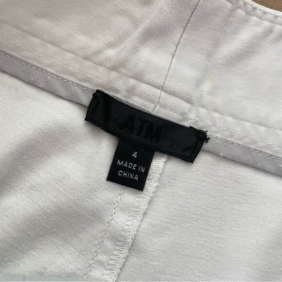 ATM Anthony Thomas Melillo | Women’s High Waist Crop Wide Leg Pants Stone Grey 4 - Picture 8 of 10